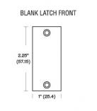 Blank Latch Front